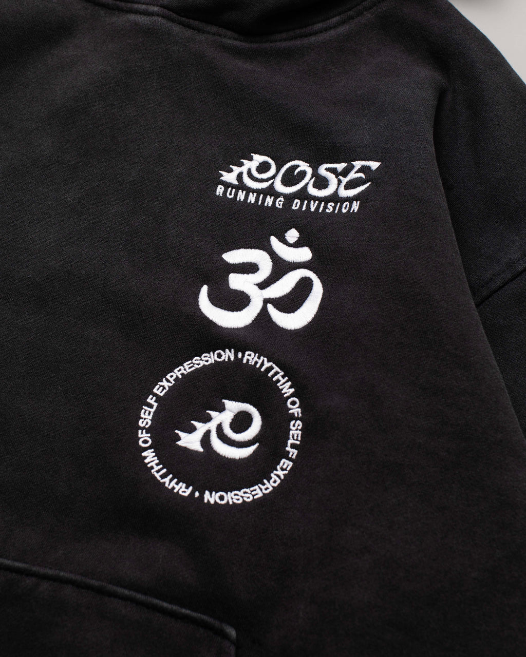Inner Rhythm Hoodie Washed Black