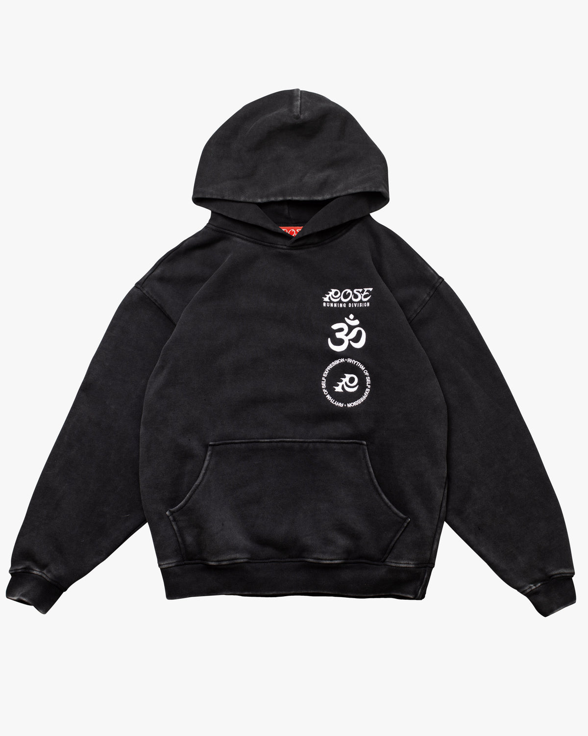 Inner Rhythm Hoodie Washed Black